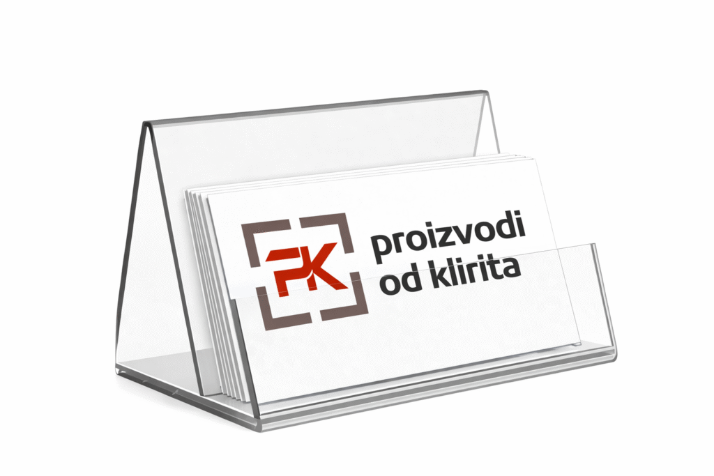 Kliritni stalak za vizit karte | Držač vizit karti od klirita