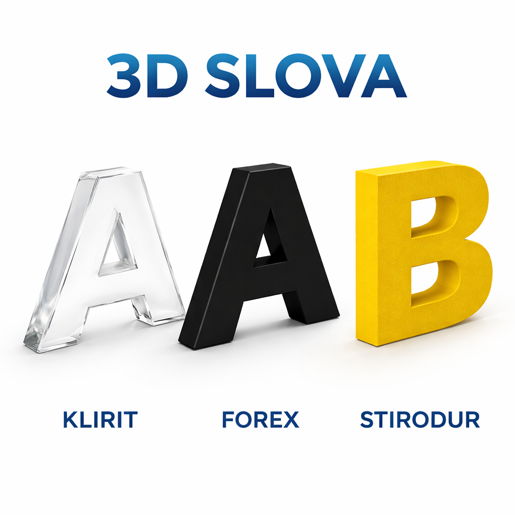3D slova