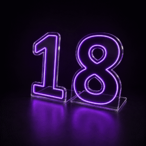 LED neon brojevi